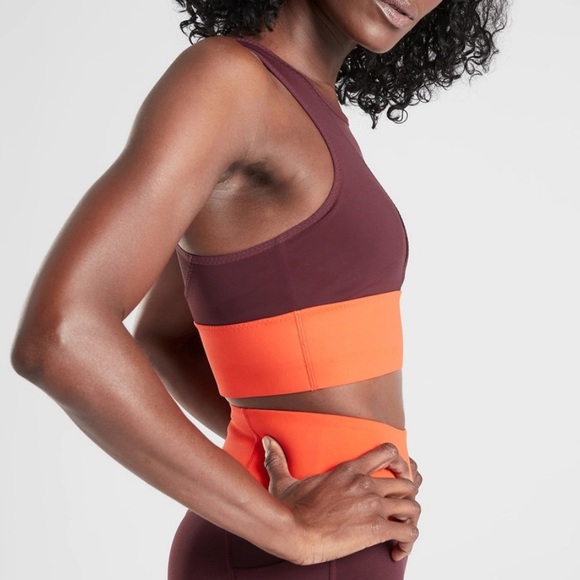 Athleta Sports Bra in Burgundy and Orange - Picture 4 of 11